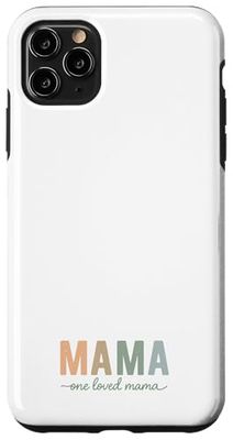 Retro MAMA Pastel Letters - One Loved Mama Vintage Style Case for iPhone 11 Pro Max