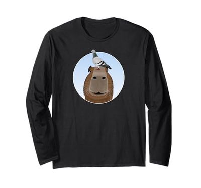 Piccione Capibara Uccello Ornitologo Biologo Animale Maglia a Manica