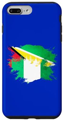 Guyanese and Nigerian Mix Heritage Flag Case for iPhone 7 Plus/8 Plus