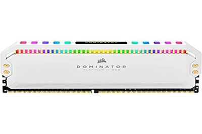 Corsair Dominator Platinum RGB 16 Go (2x8 Go) DDR4 3200 (PC4-25600) C16 1.35V Mémoire de Bureau - Blanc