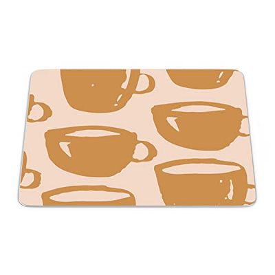 Bonamaison, Tappetino per mouse rettangolare, con stampa digitale, antiscivolo, per ufficio e casa, dimensioni: 22 x 18 cm
