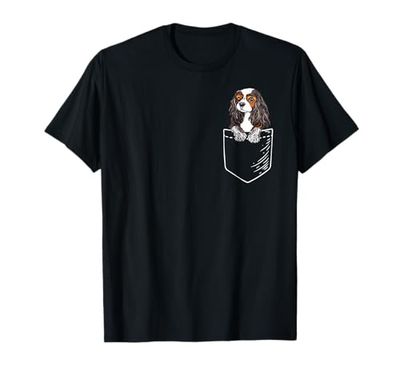 Funny Tricolor Pocket Cavalier King Charles Spaniel Lover Maglietta