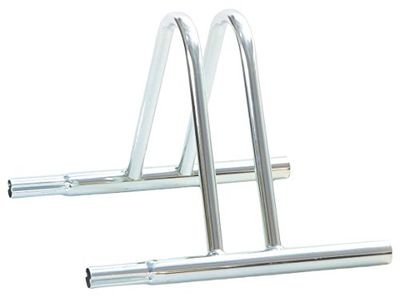 ANDRYS Ecoline Single Low, Supporto per Bici Unisex, Finitura cromata, Taglia Unica