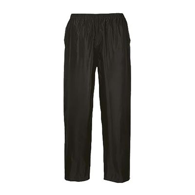 Portwest Calças para chuva clássica, tamanho: M, cor: Preto, S441BKRM