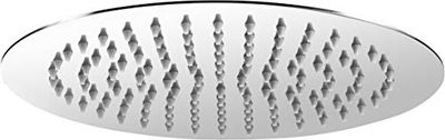 Cornat Doccetta "Slim Neo", diametro testa 250 mm, 1 tipo di getto, con giunto sferico e ugelli anticalcare, design extra sottile, in acciaio inox, soffione doccia a pioggia, soffione doccia TECBW3405