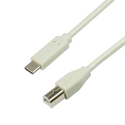 Logilink Cavo di collegamento USB. USB-B/USB-C 2 m grigio