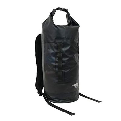 Pelican ExoDry 30L Grote Drybag - Waterdicht - Rugzak-Type Schouderbanden - Dik & Lichtgewicht - Roll Top Compressie - Houdt Gear Droog voor Kajakken, Raften en Vissen - Zwart, Zwart, 30L US,