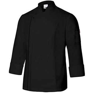 Velilla 405204 0 46 Veste de cuisine en tissu respirant Noir Taille 46