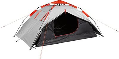 McKinley Unisex Easy Up 3 popup-tält, grått ljus/röd, en storlek