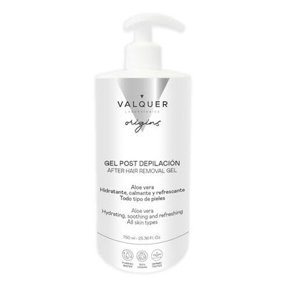 D'Bullón - gel pós-depilação, gel corporal hidratante - Aloe Vera, calmante e refrescante, 1000 ml, pele macia vegana