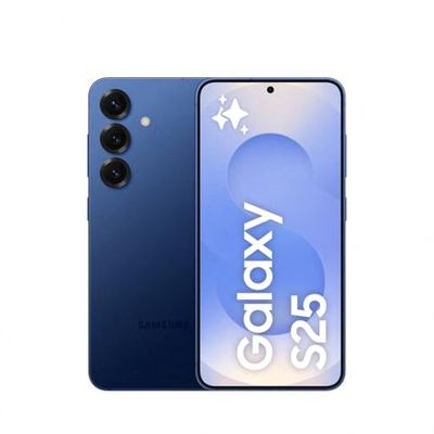Samsung Galaxy S25 128GB Teléfono Móvil con IA, Galaxy AI, 12GB RAM, Cámara 50MP, Dual SIM, IP68, Garantía del Fabricante 3 Años + 1 Año Extra, Color Azul Marino (Versión Española)
