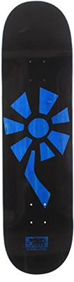 Planche de Skateboard Flower Power, 8.5 x 32.38, Noir/Bleu