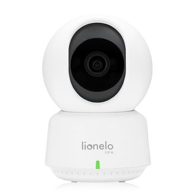 lionelo Babyline 9.1 - Baby monitor elettronico con fotocamera girevole a 360° Full HD 5" schermo 50 m/300 m, comunicazione bidirezionale, batteria 8 ore, funzione VOX accoppiamento fino a 4