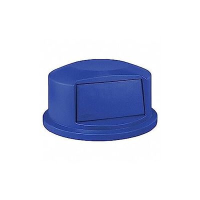 Rubbermaid Commercial brute rond en polyéthylène à haute densité dôme Top, 44 Gallon, bleu, 1