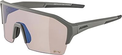 ALPINA Unisex - Volwassenen, RAM HR Q-LITE V Sportbril, moon-grey matt, One Size