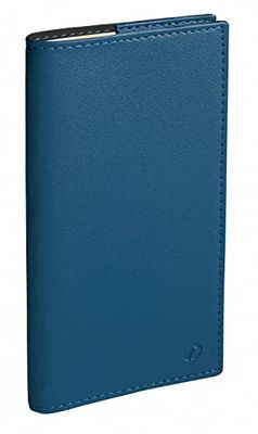 Quo Vadis - Agenda année scolaire - Spiralé - 2024-2025 - Italsept S - Semainier Horizontal - Français - Soho - Bleu - 13 mois de août à août - 8,8x17 cm