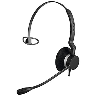 Jabra Biz 2300 USB UC Mono monoaural faixa de cabeça preta - auriculares com microfone (centro de chamadas / escritório, mono-aural, banda, preto, com fios, 2,35 m)