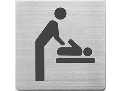 Alco AL-450-7 Pictogram RVs 90 x 90 x 1 mm – WC Baby Ruimte –