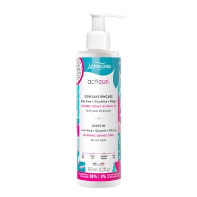 Activilong Acticurl Hydra Tratamento sem enxaguar, pitaya, glicerina, aloé vera, 240 ml