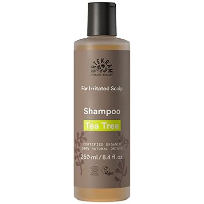 Urtekram Champô orgânico Tea Tree para couro cabeludo irritado, 250 ml
