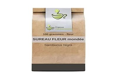 Tisane Sureau fleur mondée ENTIERE 100 GRS Sambucus nigra