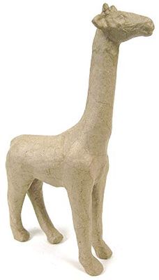 Décopatch SA102O Suporte em papier brun mâché, 19 x 7 x 28 cm, girafe