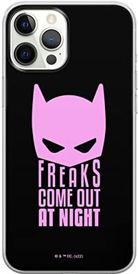 ERT GROUP mobiel telefoonhoesje voor Iphone 12/12 PRO origineel en officieel erkend DC patroon Batman 052 optimaal aangepast aan de vorm van de mobiele telefoon, hoesje is gemaakt van TPU