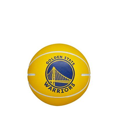 Wilson Ballon de Basket, NBA Dribbler, Golden State Warriors, Extérieur et Hall de Sport, taille : Junior, Bleu