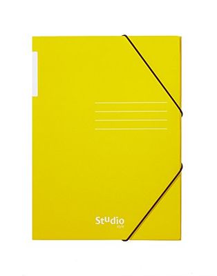 Pardo 925608 Chemise à rabats en carton brillant avec motif étude, couleur jaune