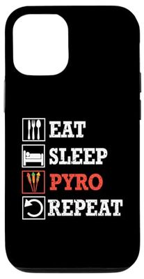 Maglietta pirotecnica Pyro Repeat Pyrotechnician Pyro Fireworks Custodia per iPhone 12/12 Pro