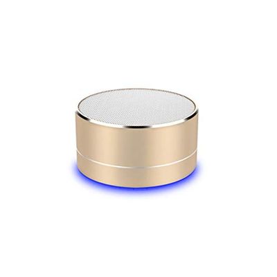 Luidspreker, metaal, Bluetooth, voor Nokia 1 Plus, smartphone, USB-poort, TF-kaart, auxiliar-luidspreker, Micro Mini (goud)