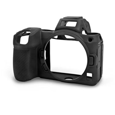 EASYCOVER Walimex pro easyCover Silikon Kamera Schutzhülle für Nikon Z5, Z6 II und Z7 II schwarz – Schutz vor Stössen Kratzern Schmutz Spritzwasser, leicht passgenau rutschsicher, komfortable Bedienung, 23055