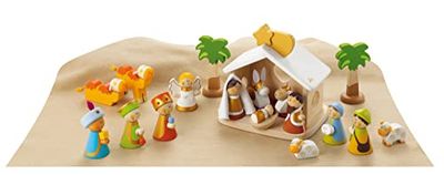 Trudi Set Presepe Completo (20 pz) | Sevi | Decorazioni natività. Presepe in legno artigianale Sevi. | 29x19x19cm | Decorazioni natalizie in legno | modello 82257