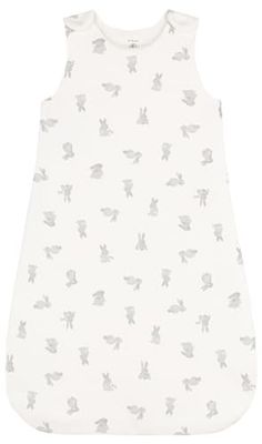 Petit Bateau A0AS3 Saco De Dormir Sin Mangas Unisex Bebé Marshmallow/Gris 0-6 Meses