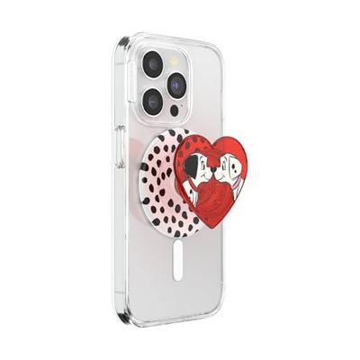 PopSockets PopGrip - Soporte magnético para teléfono MagSafe, Parte Superior Intercambiable, Agarre Seguro para Fundas MagSafe de iPhone, Soporte para visualización Manos Libres, Compatible con Carga