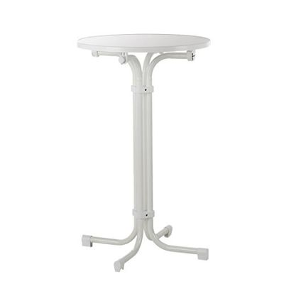 BEST 26577000 Multiflex Table de Bar Ronde Blanc 70 cm
