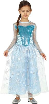 FIESTAS GUIRCA Costume da principessa della neve per bambini taglia 10-12 anni