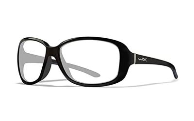 Wiley X Unisex Affinity zonnebril, glanzend zwart, One Size