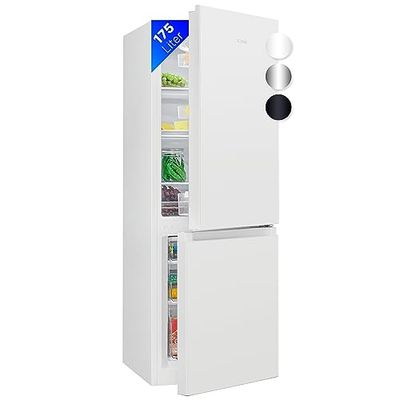 Bomann Réfrigérateur et congélateur 175L blanc KG322-1-blanc, Capacité nette : 175 litres, Contrôle de la température en continu, Charnières de porte à droite, interchangeables, Pieds réglables