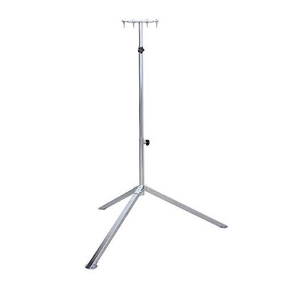 as-Schwabe 46750 - Treppiedi professionale per riflettore alogeno, superficie zincata, regolabile in altezza fino a 2,60 m, halogen