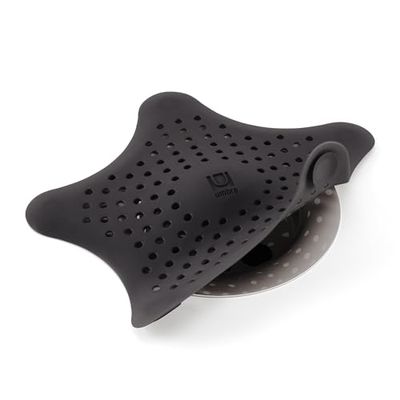 Umbra Starfish - Atrapapelos para ducha, diseño de estrella, color negro