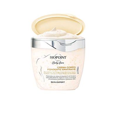 Biopoint - Crema Corpo Fondente Idratante, Azione Protettiva e Idratante Fino a 48h, Concentrato Antiossidante di Vitamina E, Dona una Pelle Luminosa, Levigata e Protetta, 300 ml