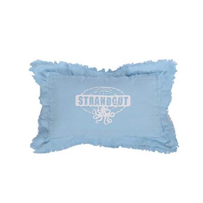 Strandgut07 - Oreiller avec fermeture éclair, 50 x 30 cm, Bleu clair