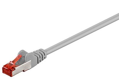 goobay Cat 6-1000 SSTP PIMF Grey Cavo di rete 10 m Grigio 50891