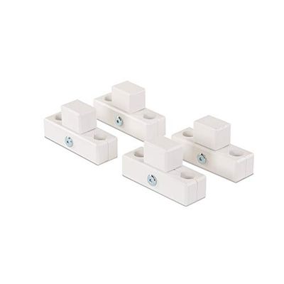 Babybay 100622 - Connection Parts for Playpen Suitable for Model Original, Midi, Maxi and BoXSpring, White Varnished, 520 g, unisex