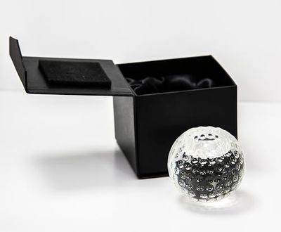 Longridge Crystal Golf Ball Tealight Holder and Paperweight