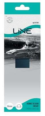 LINE Jeunesse Unisex 0029193 - Berretto da bagno per bambini, nuoto in silicone, blu, EU
