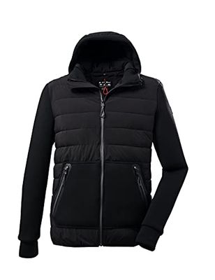 Killtec Kow 158 Mn Jck, giacca ibrida da da uomo con cappuccio, Uomo, Giacca ibrida con cappuccio., 37572-000, Nero, S