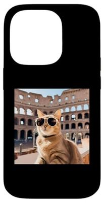 Gatto Al Colosseo Romano Custodia per iPhone 14 Pro