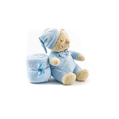 Duffi baby deken en pluche dier, 90 x 75 cm, Blue Master Baby Home, S.L. 4076-12